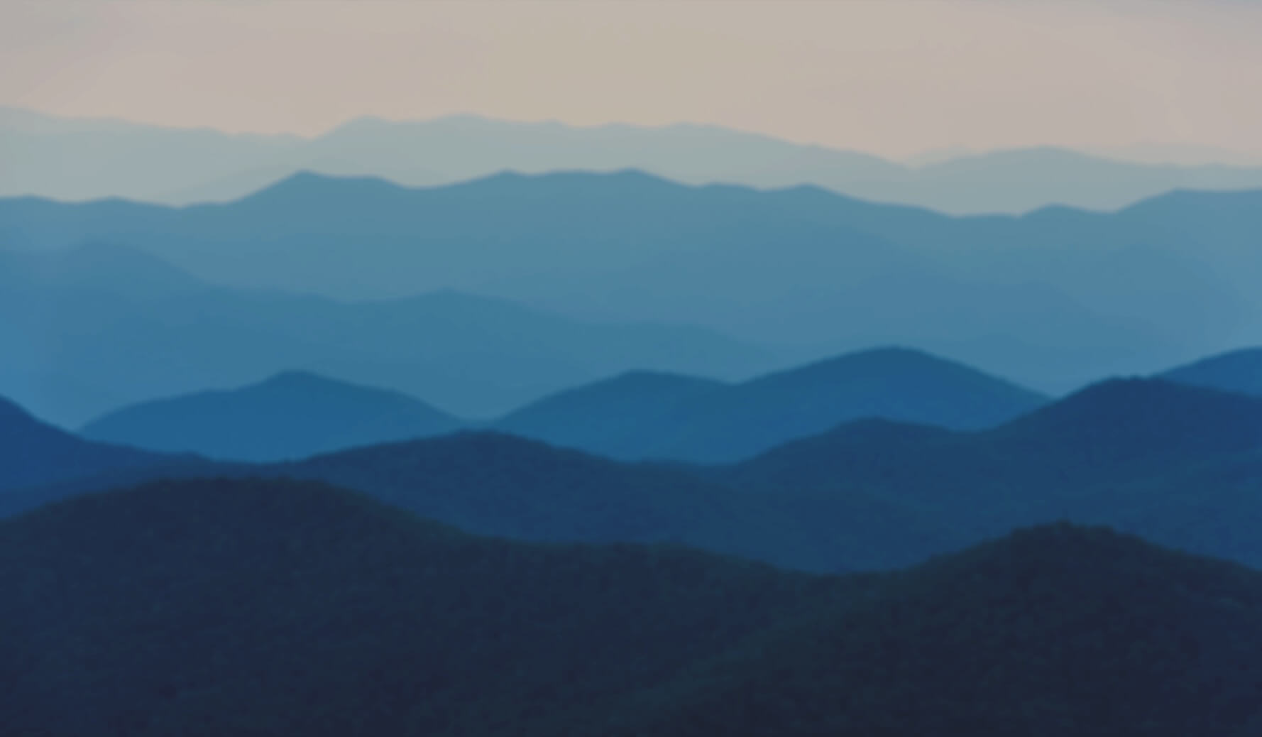 Appalachian mountains at dusk